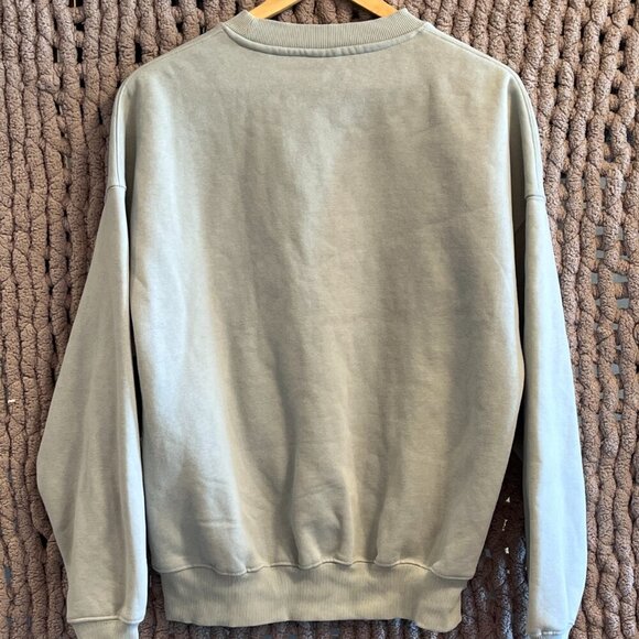 Jack & Jones Men's Joyvibe Spongy Sweat Crew Neck Pale Green Sweater Size Medium - Picture 10 of 12